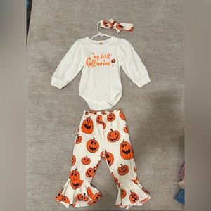 Baby girl first halloween outfit